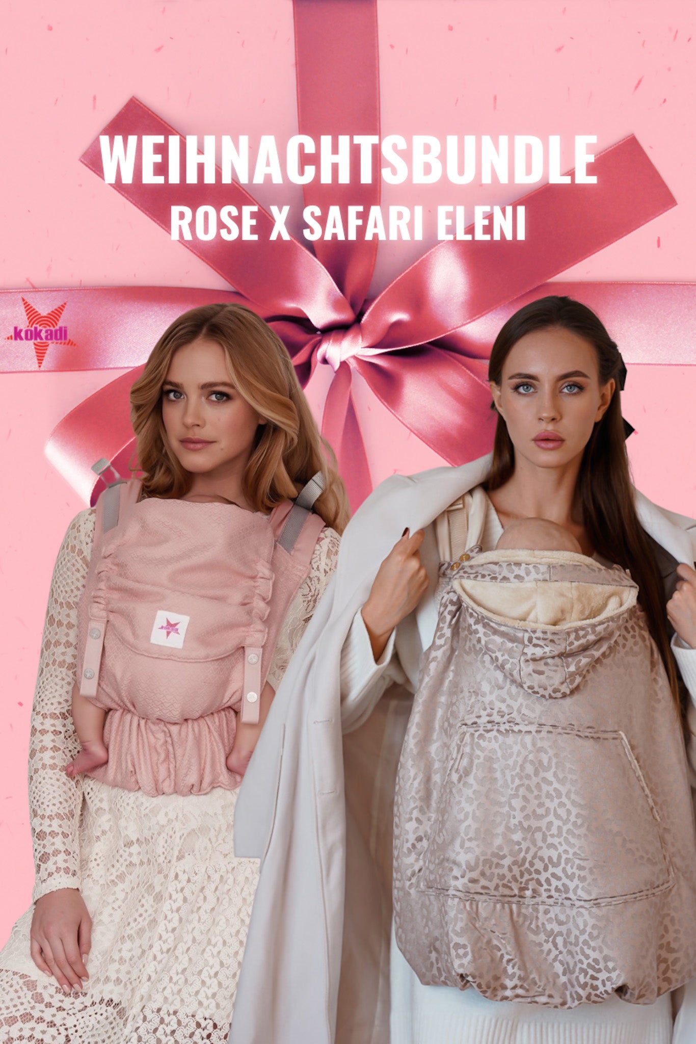 Bundle Tragcover Safari Eleni & Переноска для ребенка Flip Heart2Heart Rosé