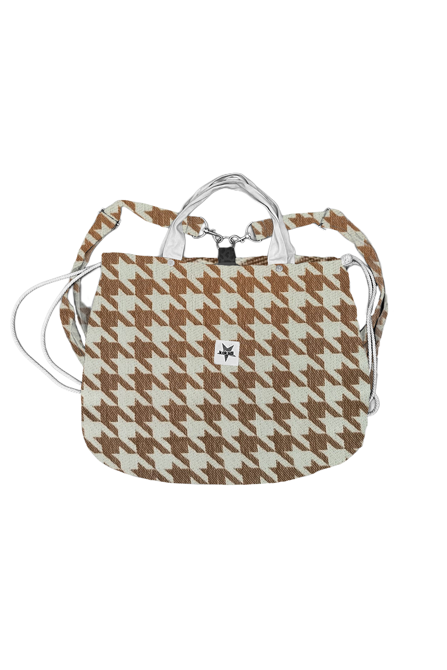 Сумка для мамы Houndstooth Macchiato
