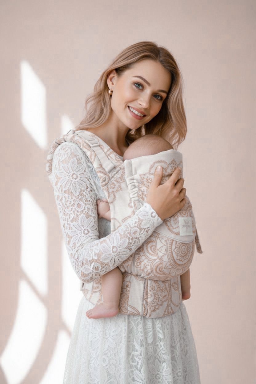 Переноска для ребенка Flip X Mandala Café с молоком