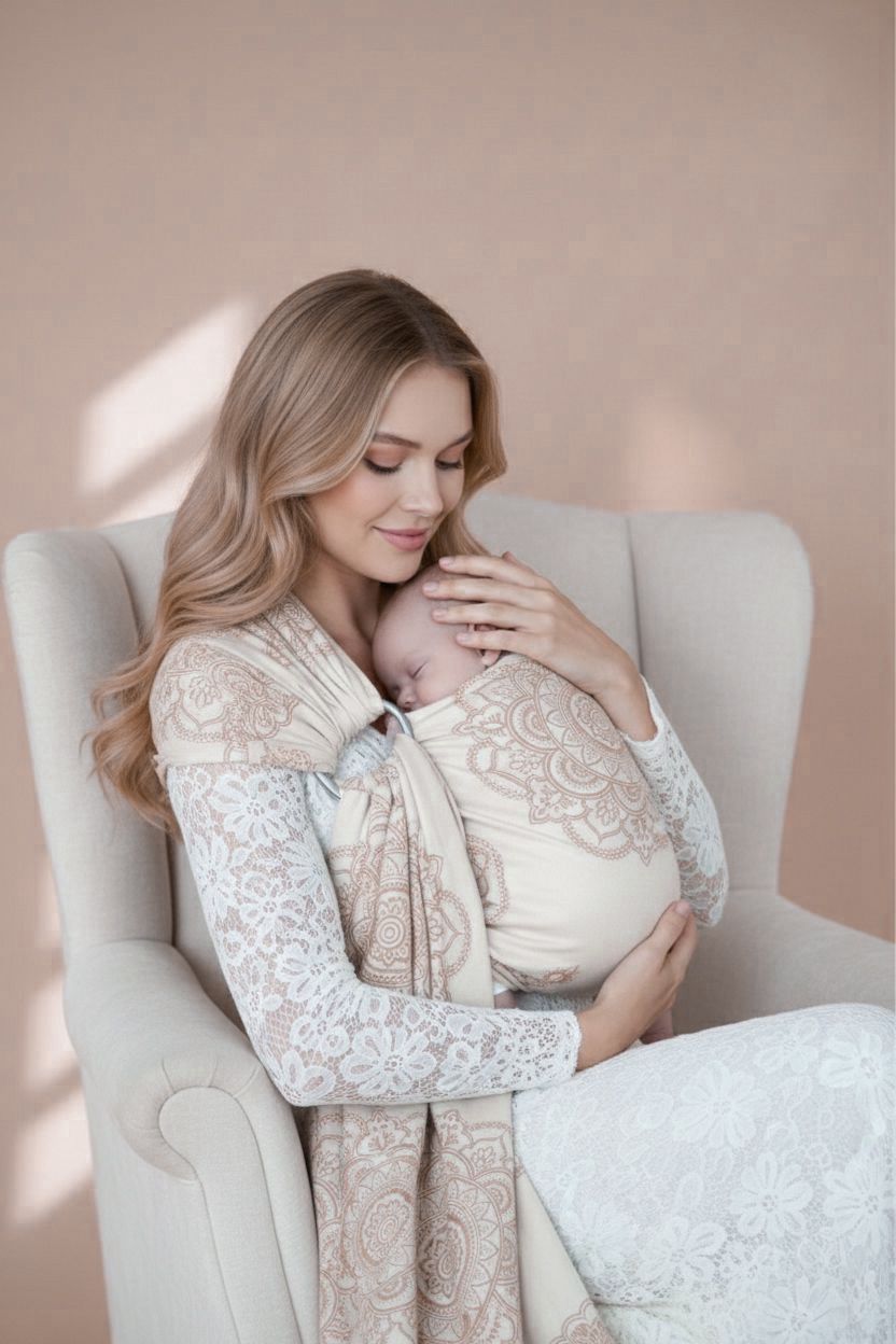 детский слинг Мандала Кафе с молоком