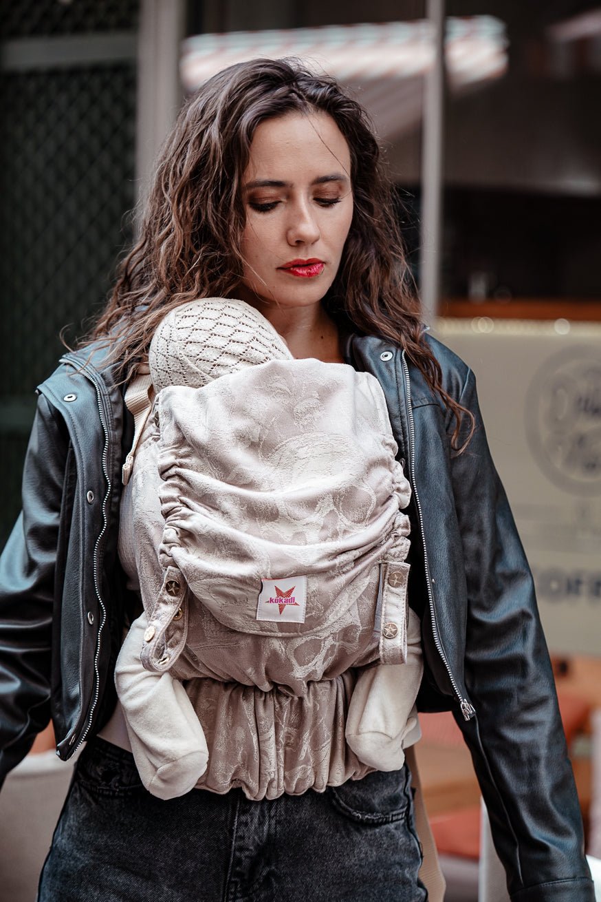 Переноска для ребенка Переверните шелковистые черепа - KOKADI