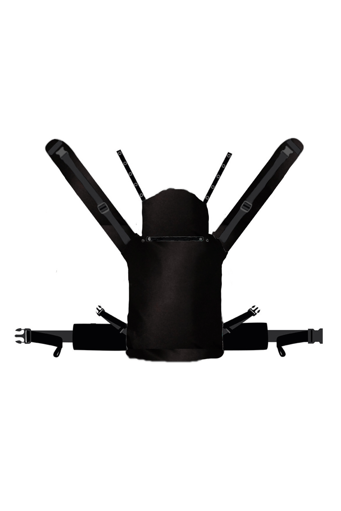 Переноска для ребенка Флип X Просто Черный - KOKADI