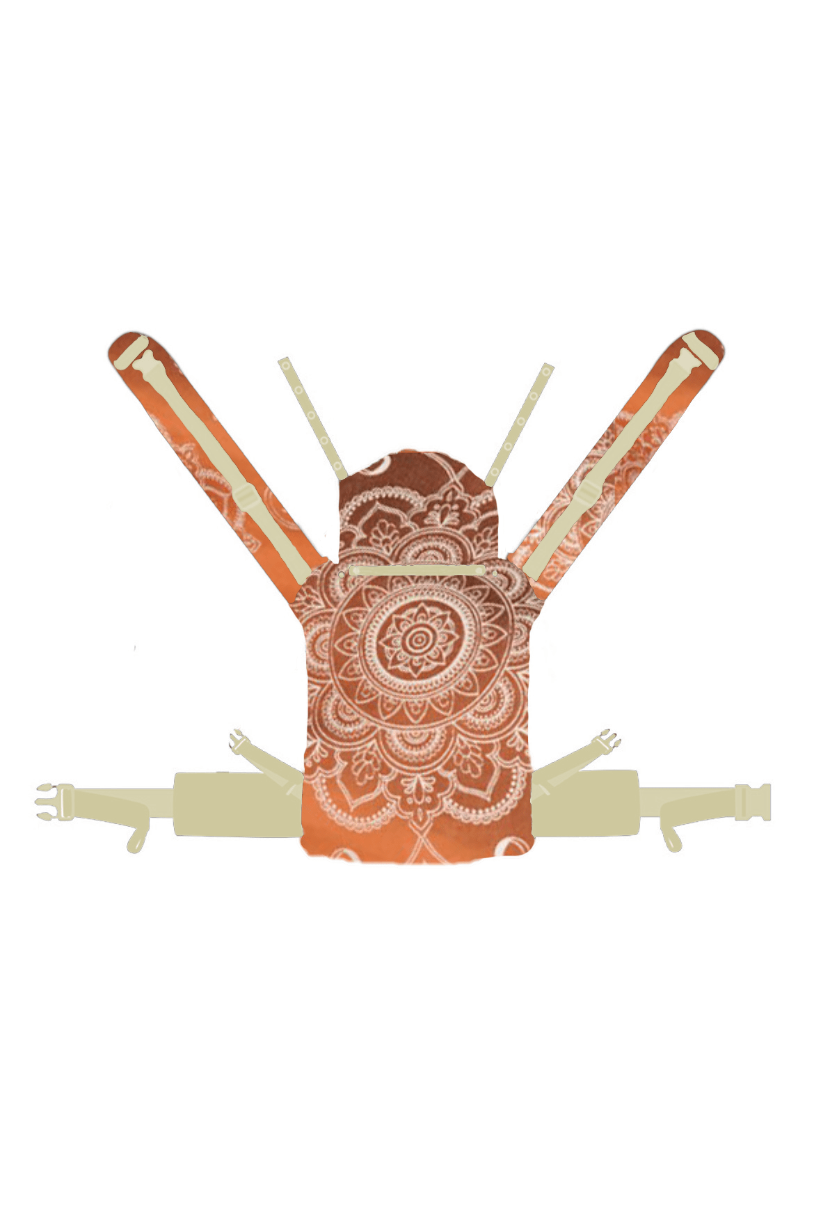 Переноска для ребенка Flip X Mandala Latte Macchiato x Bamboo реверс - KOKADI