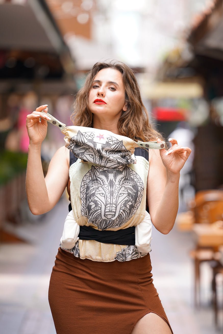 Переноска для ребенка ТайТай Дикий Мандала Волк - KOKADI