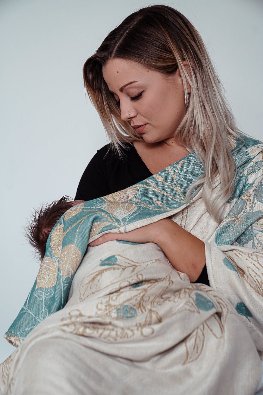 Мягкий плед Золотой Эвкалипт - KOKADI