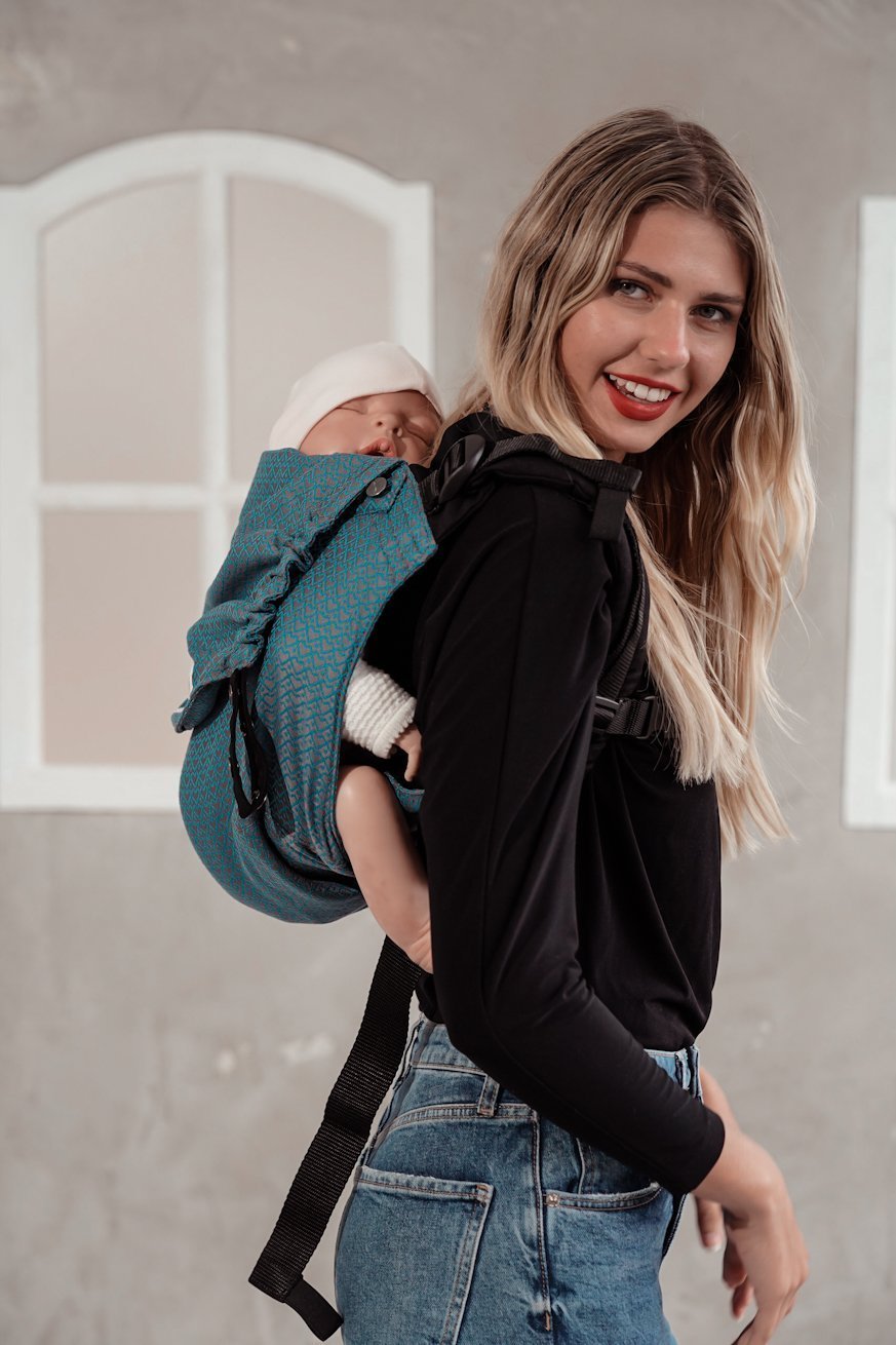 Переноска для ребенка Онбу Heart2Heart Лагуна - KOKADI