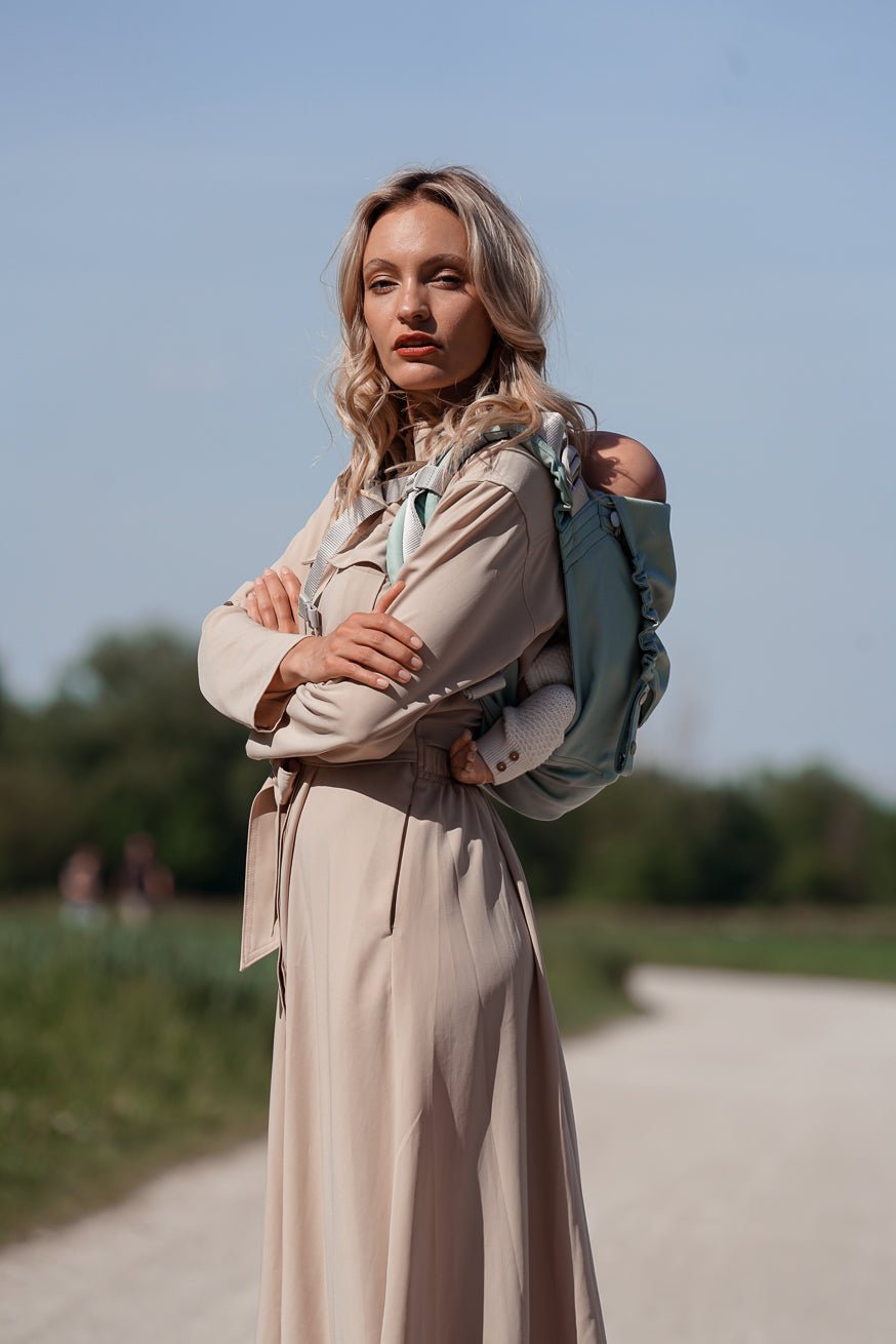 KOKADI Переноска для ребенка Онбу просто мятный