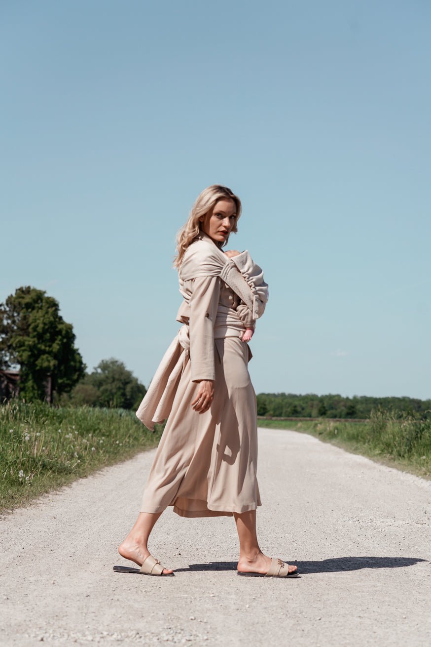 KOKADI Переноска для ребенка ОбертываниеЗвезда сердце2сердце крем