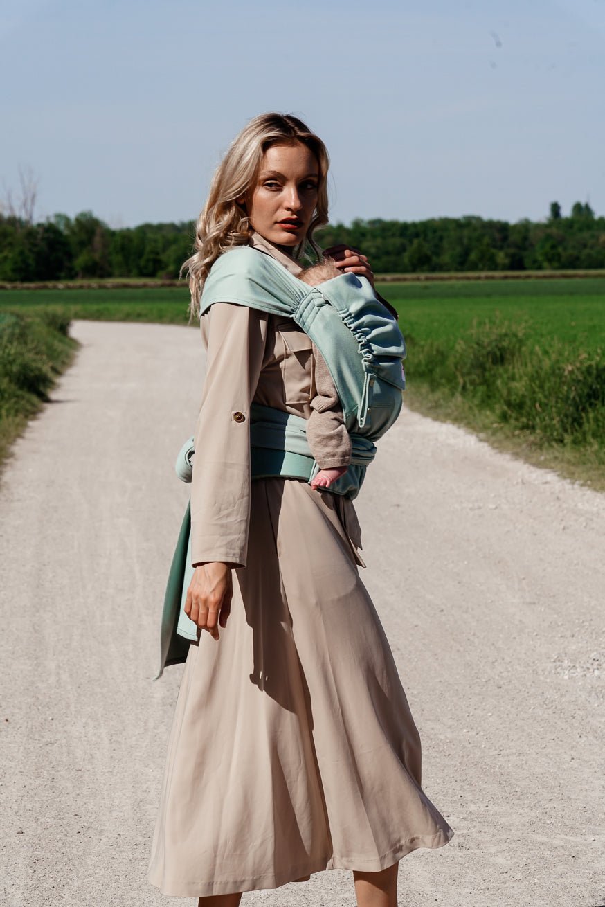 KOKADI Переноска для ребенка WrapStar просто мятный