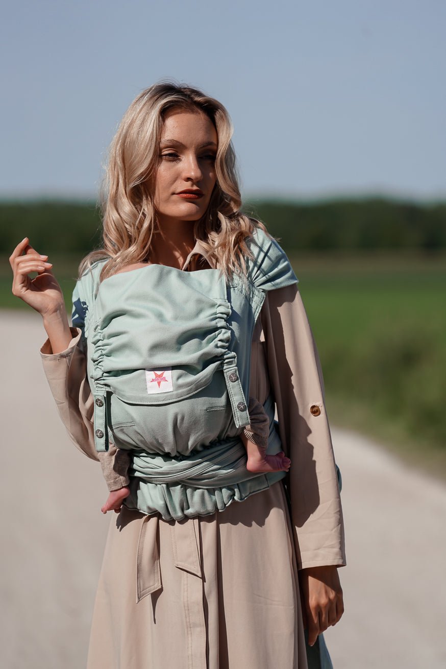 KOKADI Переноска для ребенка WrapStar просто мятный